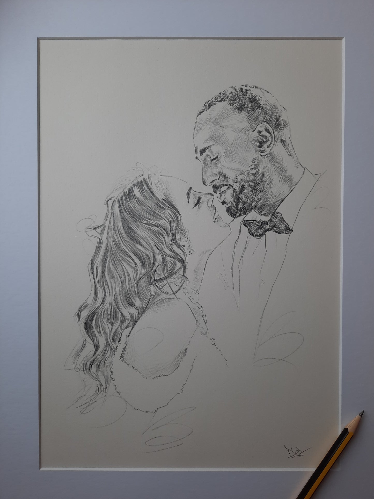Wedding portrait plus two giclée art prints