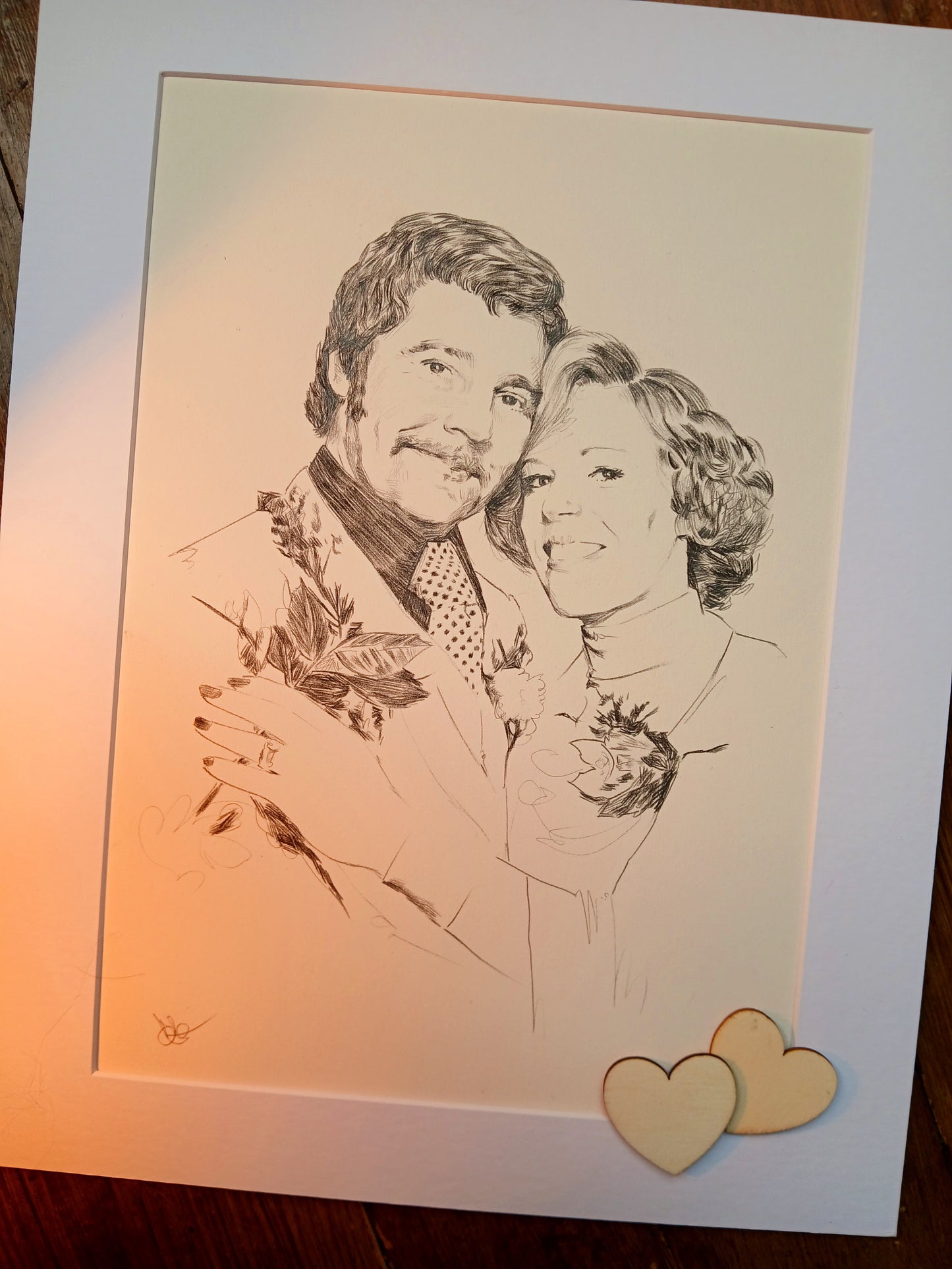 Wedding portrait - 3 Hand drawn portraits